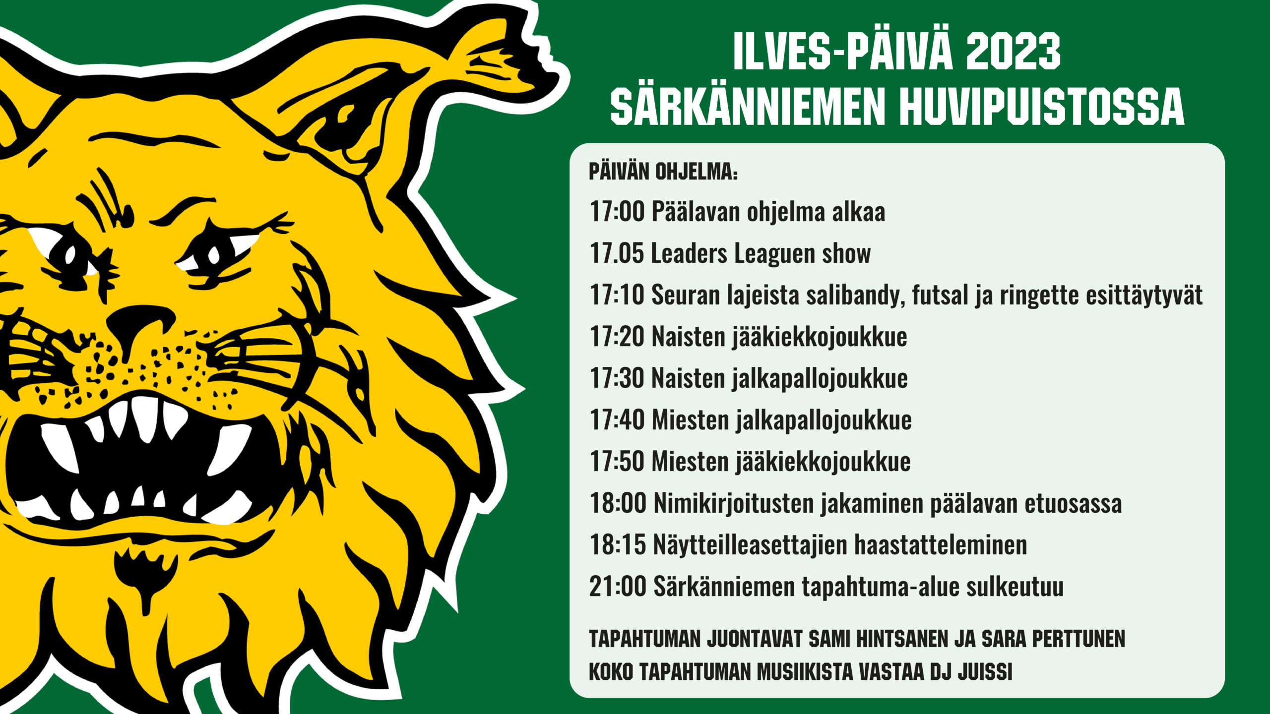 Ilves paivan ohjelma 2023