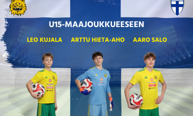 U15-POIKIEN (2010) FUTURE-MAAJOUKKUEEN VIRO-OTTELUN PELAAJAT JULKAISTU – ILVEKSESTÄ 3 PELAAJAA