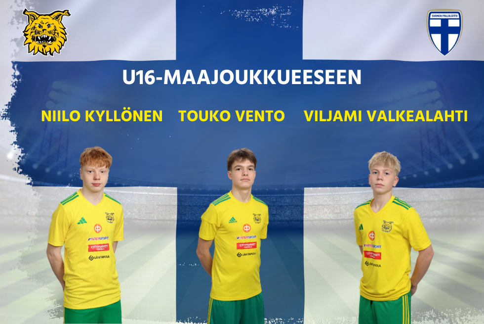 Maajoukkue uutinen U16 Viro maaottelut