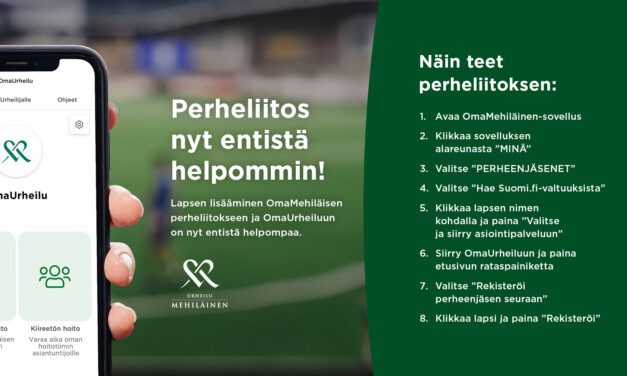 Ota OmaUrheilu käyttöösi OmaMehiläinen-sovelluksessa